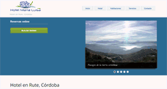 Desktop Screenshot of hotelmarialuisa.es