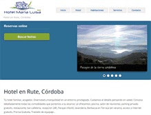 Tablet Screenshot of hotelmarialuisa.es